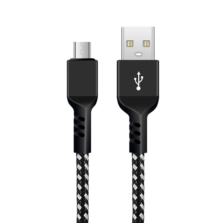 Cabo micro USB Maclean, suporta carregamento rápido 2,4A, transferência de dados, 5V/2,4A, preto, comprimento 2m, MCE483