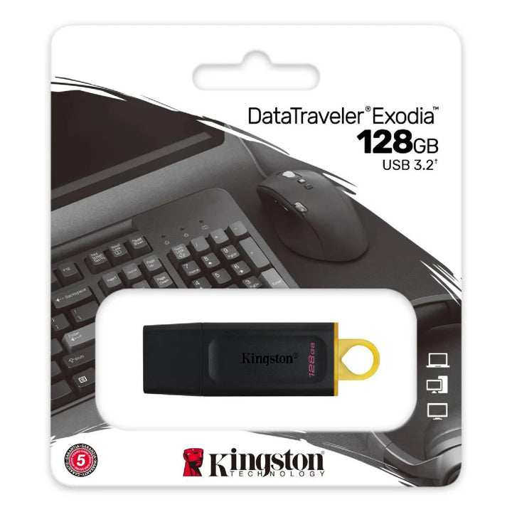 Unidade Flash USB 3.2 Kingston DataTraveler Exodia 128 GB