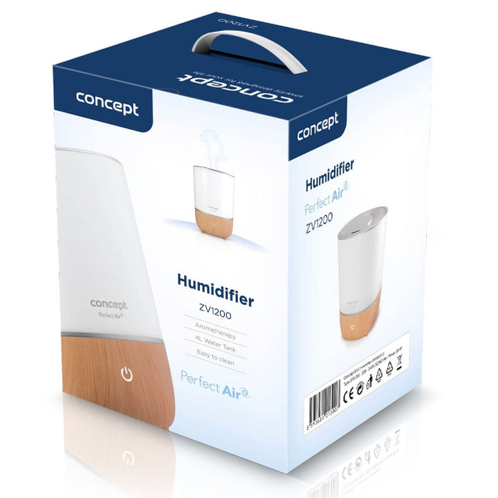 CONCEPT ZV1200 Humidificador Aire Perfecto Difusor de Aromaterapia Moderno 4L 30 m2