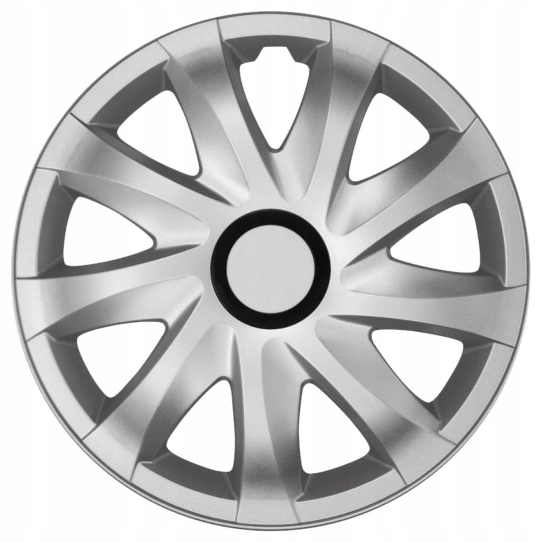 NRM Kando - Guarnições de roda Guarnições de roda - Conjunto completo de 4 peças - Prata - 15" polegadas