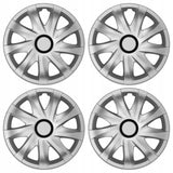 NRM Kando - Embellecedores de rueda Embellecedores de rueda - Juego completo de 4 piezas - plata - 15" pulgadas