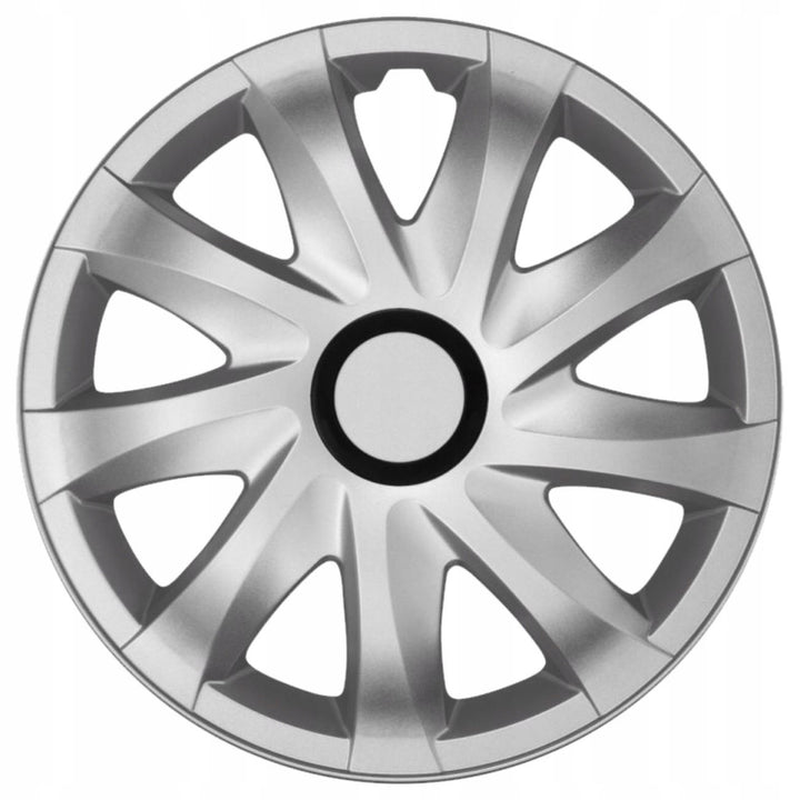NRM Kando - Conjunto completo de calotas de 4 peças - prata - 16" polegadas