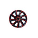 Guarnições das rodas Guarnições das rodas - Conjunto completo de 4 peças - NRM Stig Extra - Vermelho e Preto - 16" polegadas