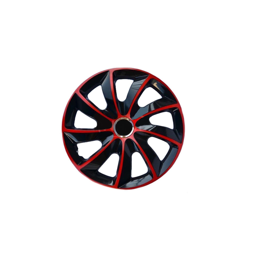 Guarnições das rodas Guarnições das rodas - Conjunto completo de 4 peças - NRM Stig Extra - Vermelho e Preto - 16" polegadas