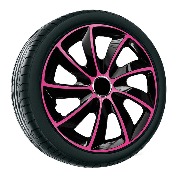 Tapas 16" NRM EXTRA STIG PINK BLACK rosa/negro 4 piezas