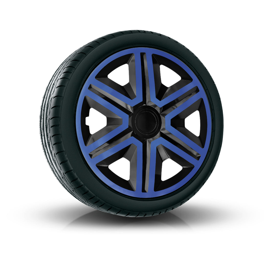 Tapones 14" NRM ACTION DOUBLECOLOR AZUL NEGRO 4 piezas