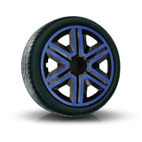 Tapones 16" NRM ACTION DOUBLECOLOR AZUL NEGRO 4 piezas