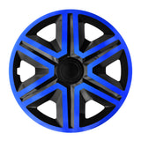 Tapones 16" NRM ACTION DOUBLECOLOR AZUL NEGRO 4 piezas