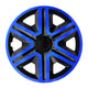 Tapones 16" NRM ACTION DOUBLECOLOR AZUL NEGRO 4 piezas