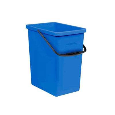 Balde do Lixo de Segregação Branq com Pega, Azul, 10 Litros, 1309