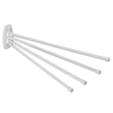 Barra de toalha com 4 braços móveis 45cm incl. kit de montagem branco