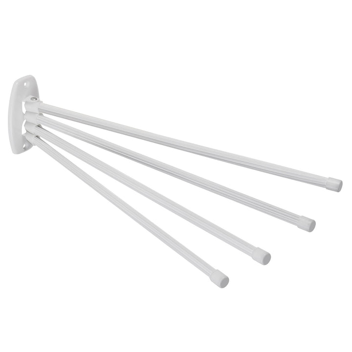 Toallero en barra con 4 brazos móviles 45cm incl. kit de montaje blanco