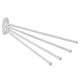 Barra de toalha com 4 braços móveis 45cm incl. kit de montagem branco
