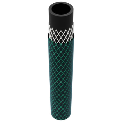 Manguera de agua de 3 capas Manguera de jardín Riego flexible Manguera flexible de poliéster trenzado cruzado resistente a los rayos UV 25 barras 1/2" 25m