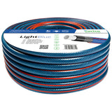 Manguera de agua de 4 capas Manguera de riego de jardín Manguera flexible de poliéster trenzado cruzado resistente a los rayos UV 22 Bar 3/4" 50m