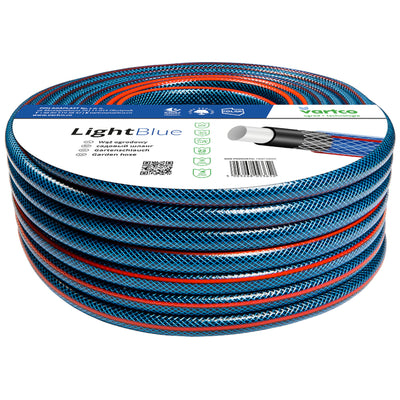 Mangueira de água de 4 camadas Mangueira de irrigação de jardim Flexível trançado em cruz de poliéster resistente a UV Mangueira 22 Bar 3/4" 50m