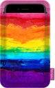 Capa protetora de feltro para celular, capa protetora colorida de 100x175mm