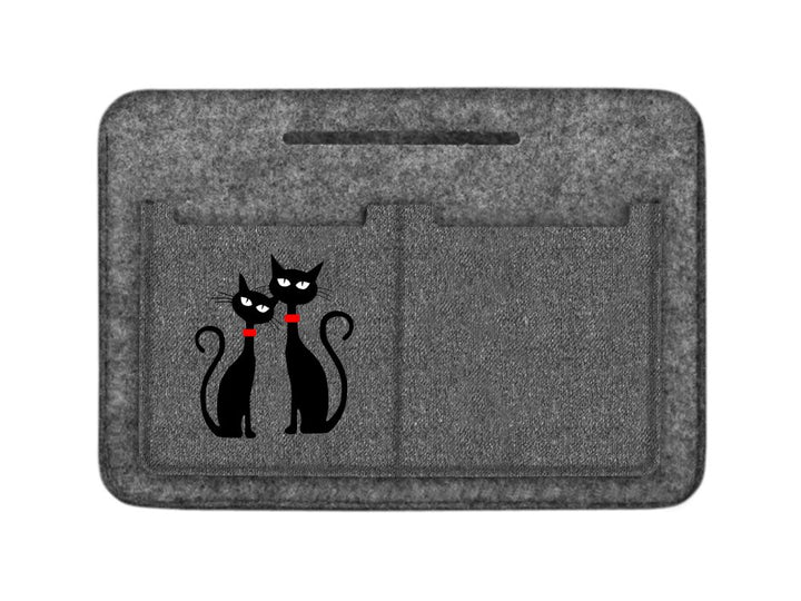 Organizador de bolsos de primera calidad Organizador de bolsos de fieltro Gatos negros