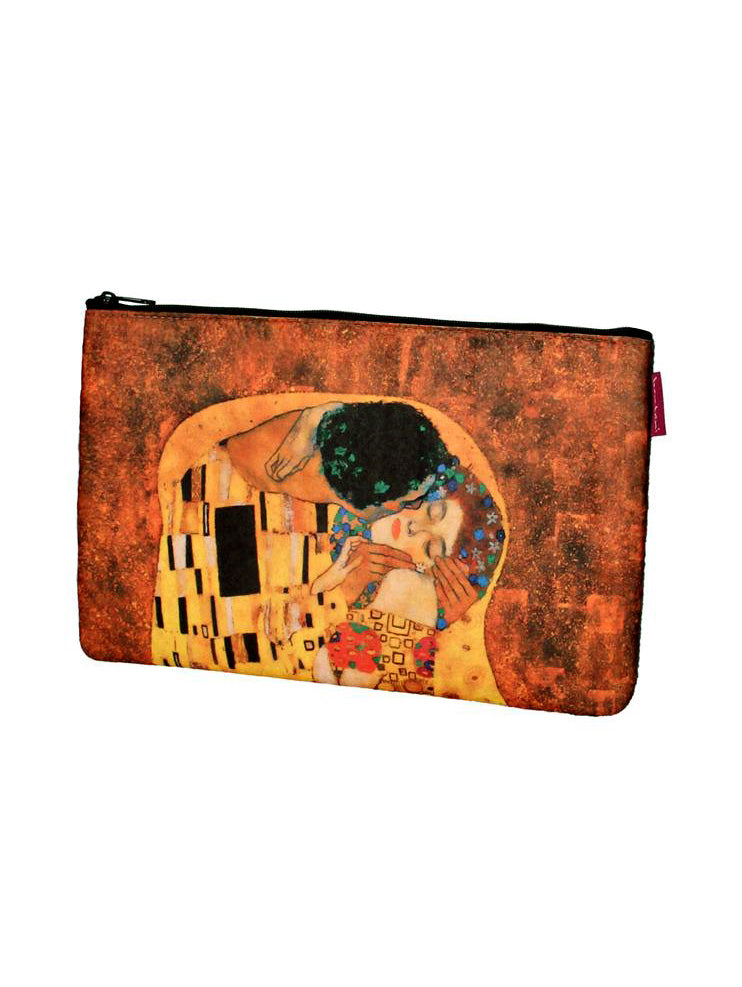 Bolsa organizadora de feltro para produtos de higiene pessoal com zíper Bolsa cosmética para maquiagem Kiss Organizer