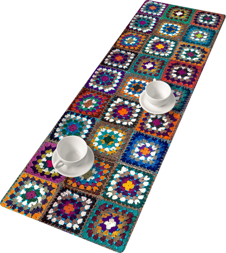 Corredor de mesa Fita de feltro com padrão Decoração de mesa Easy Care 95 x 33 cm Frania
