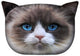 Almofada de design com motivo de gato Almofada decorativa com zíper oculto e enchimento