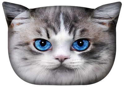 Almofada de design com motivo de gato Almofada decorativa com zíper oculto e enchimento Almofada Lua