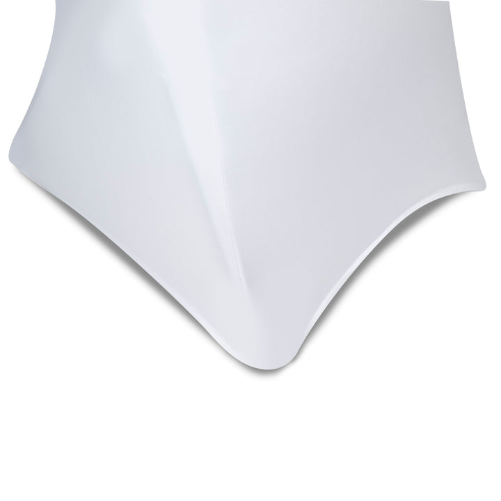 Capa para cadeira de catering branco-verde-azul, 88x50x45cm, Spandex, GB374