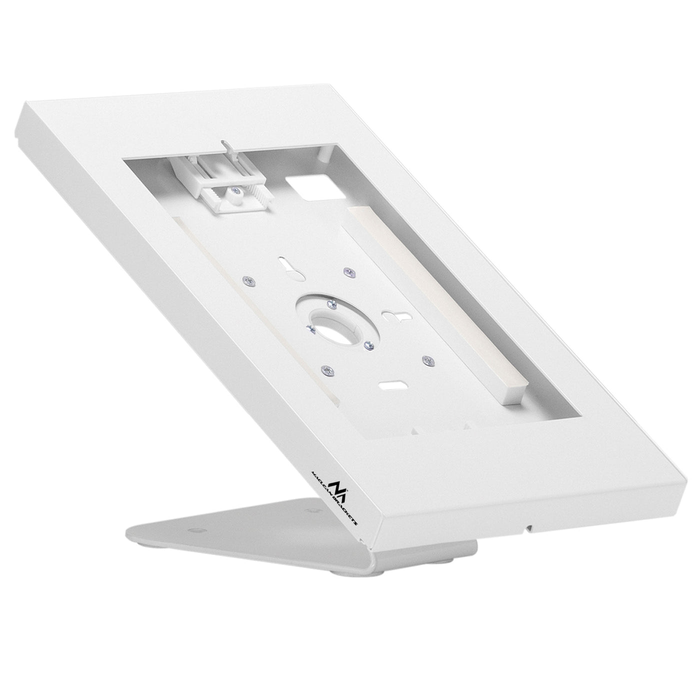 Maclean MC-475 - Soporte para Tablet con Protección Antirrobo para Montaje en Pared o Mesa, Compatible con 9,7"-11", iPad/iPad Air/iPad Pro, Samsung Galaxy Tab A/Tab A7/Tab S6 Lite (blanco)