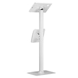 Maclean MC-476 - Suporte de chão para tablet com proteção antirroubo e suporte para folhetos compatível com iPad/iPad Air/iPad Pro de 9,7" a 11", Samsung Galaxy Tab A/Tab A7/Tab S6 Lite