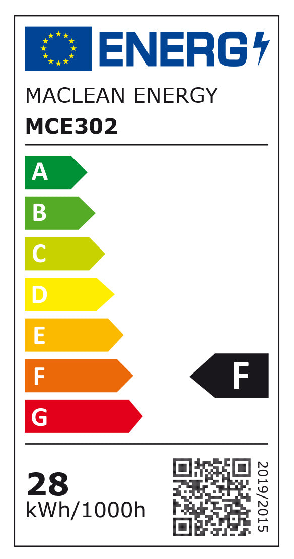 Lâmpada LED Maclean, E27, 28 W, 220-240 V AC, Branco Neutro, 4000 K, 2940 lm, MCE302 NW