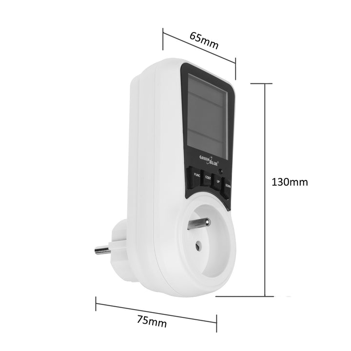 Medidor de Costo de Energía Medidor de Electricidad Consumo de Energía Medidor de Costo de Electricidad Medidor de Vatios schuko outlet