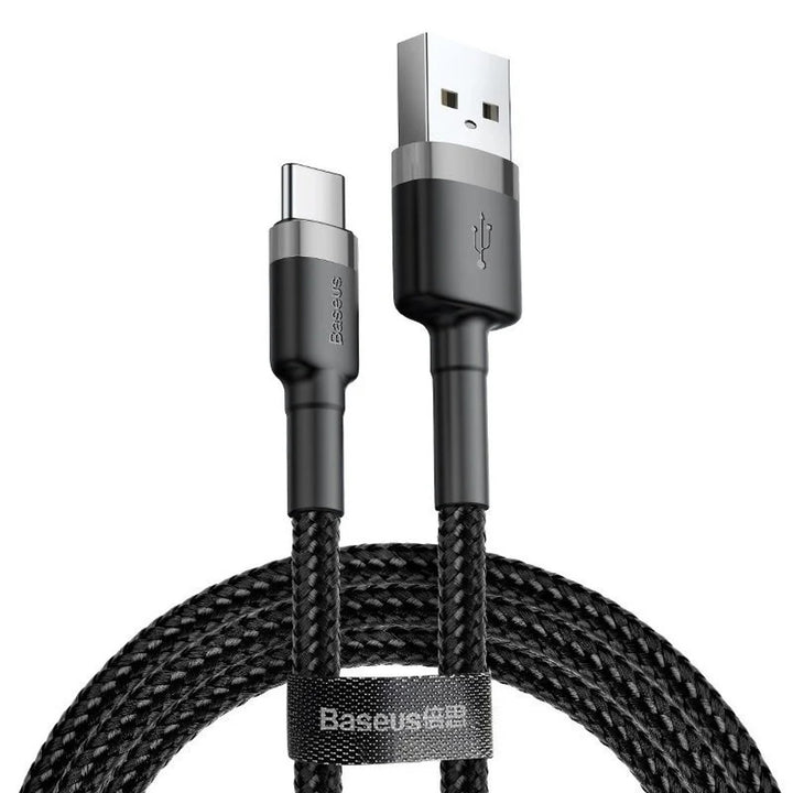 USB - Cable USB-C 3m Baseus Cafule CATKLF-UG1 Cable de carga rápida 2A para carga rápida.