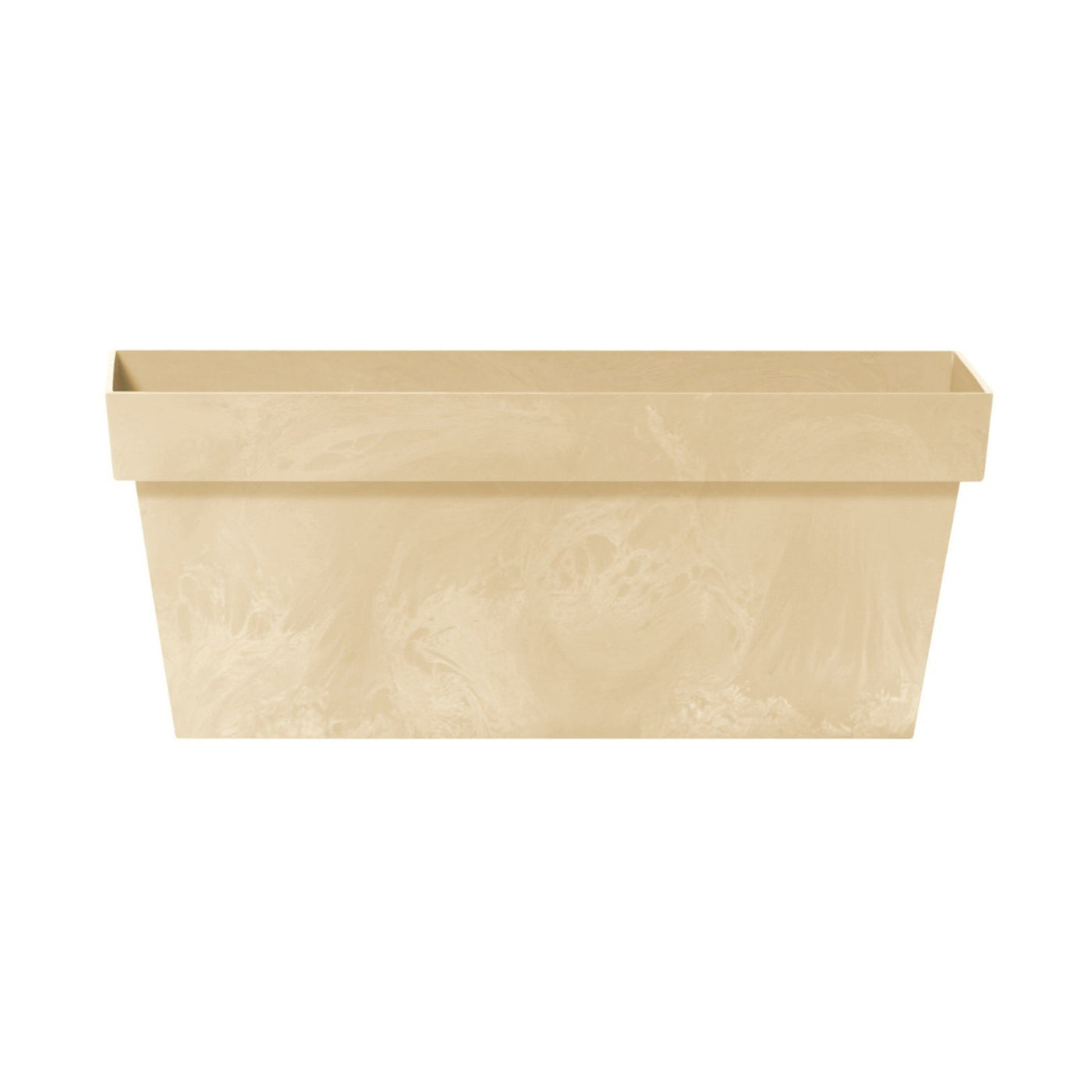 Prosperplast Cube Case Pote Retangular Efeito Concreto DCUC600E-CY700 - cor creme