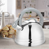 Chaleira clássica MAESTRO MR-1304 2,5L com apito para fogão elétrico a gás por indução placa de prata