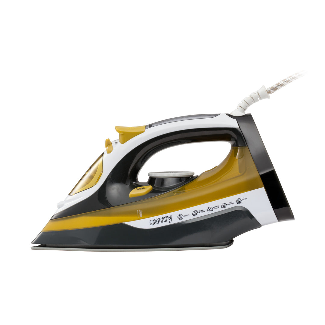 Plancha Camry CR 5029 3000W - suela de cerámica, función de limpieza automática