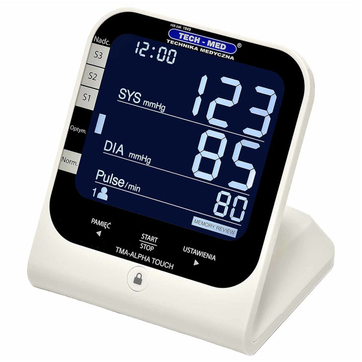 Monitor digital de pressão arterial Monitor universal de pressão arterial: 22-42 cm Índice de classificação de resultados da OMS