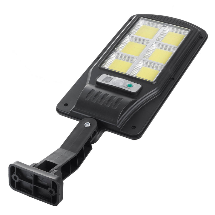 Farola LED solar con sensor de movimiento y mando a distancia Maclean IP54, 4W, 400lm, 6500K, Li-ion 1200 mAh, 3 modos de funcionamiento MCE446