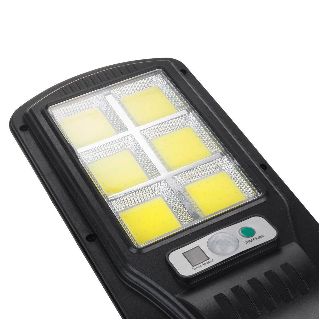 Farola LED solar con sensor de movimiento y mando a distancia Maclean IP54, 4W, 400lm, 6500K, Li-ion 1200 mAh, 3 modos de funcionamiento MCE446