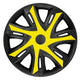 NRM N-Power tapacubos bicolor de 15'' amarillo/negro 4 unidades