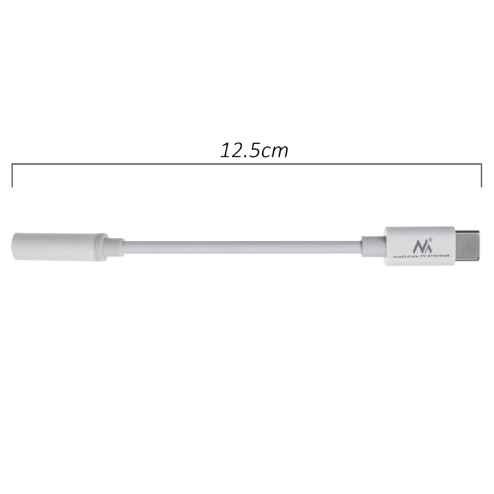 Adaptador USB tipo C - minijack de 3,5 mm Maclean, MCTV-847