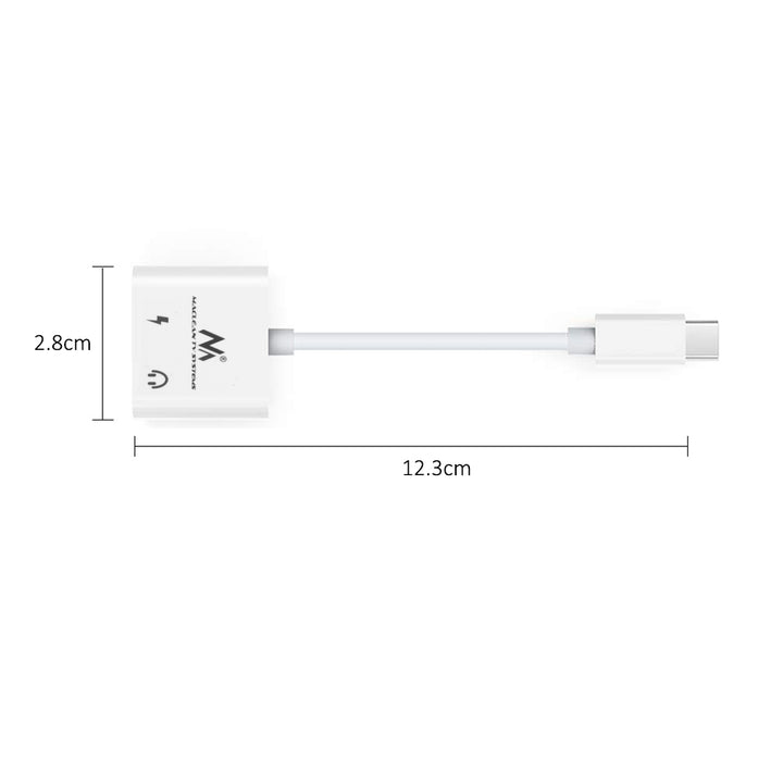 Adaptador USB tipo C - minijack de 3,5 mm30W Maclean, MCTV-848