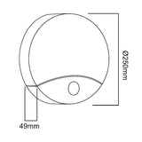 Lâmpada LED detector de movimento Maclean, infravermelho, branco, 10W, IP44, branco natural (4000K), 900lm, MCE357 W
