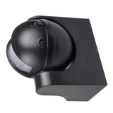 Sensor de movimento infravermelho Maclean MCE358 B Sensor PIR de 180° com sensor infravermelho de crepúsculo IP44 | Uso interno e externo | Alcance até 12 m | Carga de 300/1200 W
