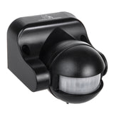 Sensor de movimento infravermelho Maclean MCE358 B Sensor PIR de 180° com sensor infravermelho de crepúsculo IP44 | Uso interno e externo | Alcance até 12 m | Carga de 300/1200 W