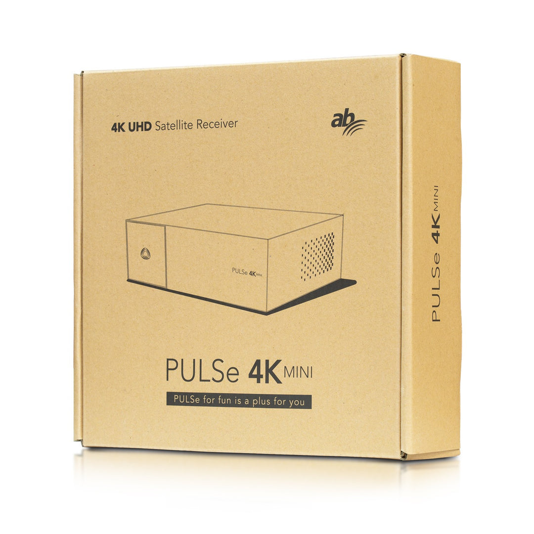 Mini receptor PULSe 4K (versão: 1x sintonizador DVB-S2X)