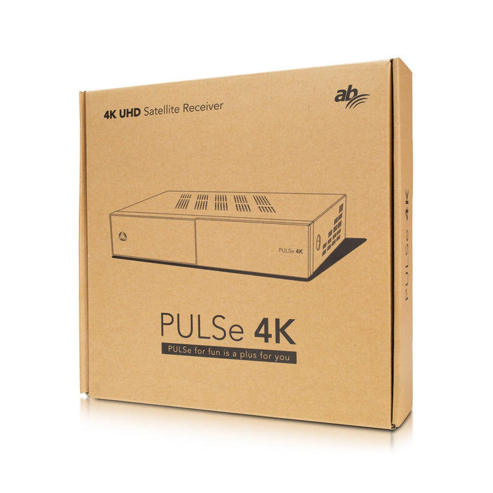 Receptor AB PULSe 4K UHD (versão 1x com sintonizador DVB-S2X)