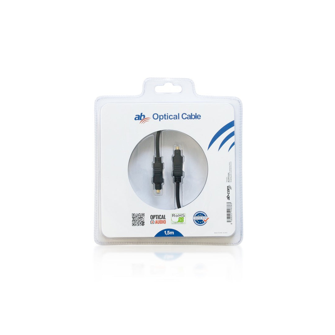 Cable de audio óptico AB-COM de 1,5 m de longitud.