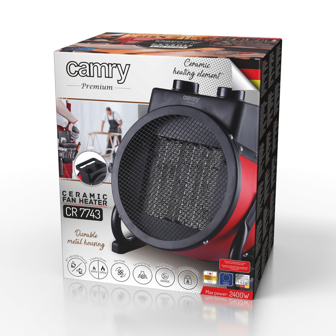 Camry CR7743 Calefactor Cerámico 2400W