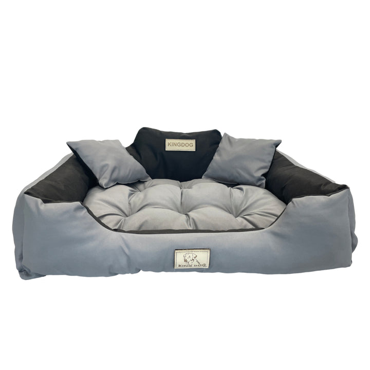 Cama grande para cães e gatos 75 x 65 cinza escuro - Kingdog tamanho M