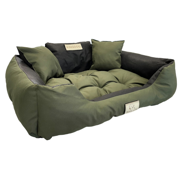 Cama grande para cães e gatos 75 x 65 Verde - Kingdog tamanho M